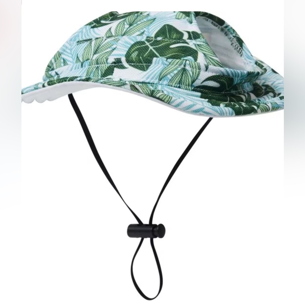 Fresco Dog & Cat Bucket Hat Palm Leaf Short Brimmed Medium/Large - Picture 2 of 11